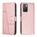 Custodia per telefono in pelle con fibbia in pelle di vitello cucita, For Motorola Moto G22, For Xiaomi Redmi 10 5G/Redmi Note 11E, For Xiaomi Redmi 10A/Poco C31/Redmi 9C, For Samsung Galaxy M23 5G/ Galaxy F23 Japan