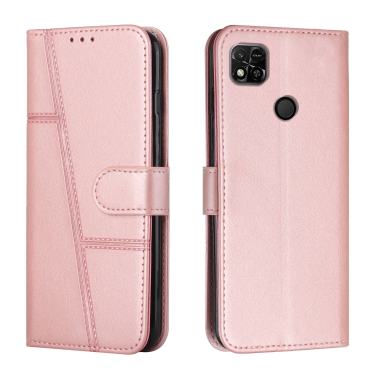 Custodia per telefono in pelle con fibbia in pelle di vitello cucita, For Motorola Moto G22, For Xiaomi Redmi 10 5G/Redmi Note 11E, For Xiaomi Redmi 10A/Poco C31/Redmi 9C, For Samsung Galaxy M23 5G/ Galaxy F23 Japan