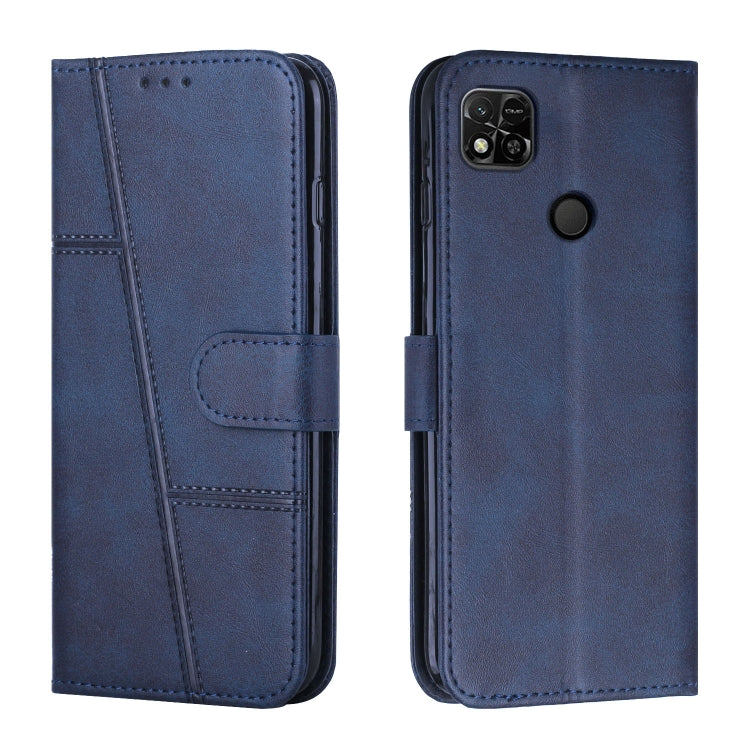 Custodia per telefono in pelle con fibbia in pelle di vitello cucita, For Motorola Moto G22, For Xiaomi Redmi 10 5G/Redmi Note 11E, For Xiaomi Redmi 10A/Poco C31/Redmi 9C, For Samsung Galaxy M23 5G/ Galaxy F23 Japan
