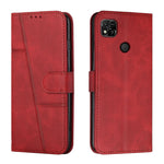 Custodia per telefono in pelle con fibbia in pelle di vitello cucita, For Motorola Moto G22, For Xiaomi Redmi 10 5G/Redmi Note 11E, For Xiaomi Redmi 10A/Poco C31/Redmi 9C, For Samsung Galaxy M23 5G/ Galaxy F23 Japan