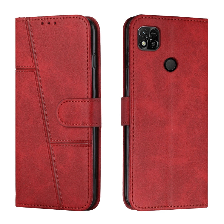 Custodia per telefono in pelle con fibbia in pelle di vitello cucita, For Motorola Moto G22, For Xiaomi Redmi 10 5G/Redmi Note 11E, For Xiaomi Redmi 10A/Poco C31/Redmi 9C, For Samsung Galaxy M23 5G/ Galaxy F23 Japan