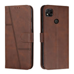 Custodia per telefono in pelle con fibbia in pelle di vitello cucita, For Motorola Moto G22, For Xiaomi Redmi 10 5G/Redmi Note 11E, For Xiaomi Redmi 10A/Poco C31/Redmi 9C, For Samsung Galaxy M23 5G/ Galaxy F23 Japan