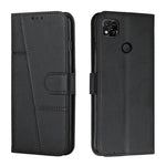 Custodia per telefono in pelle con fibbia in pelle di vitello cucita, For Motorola Moto G22, For Xiaomi Redmi 10 5G/Redmi Note 11E, For Xiaomi Redmi 10A/Poco C31/Redmi 9C, For Samsung Galaxy M23 5G/ Galaxy F23 Japan