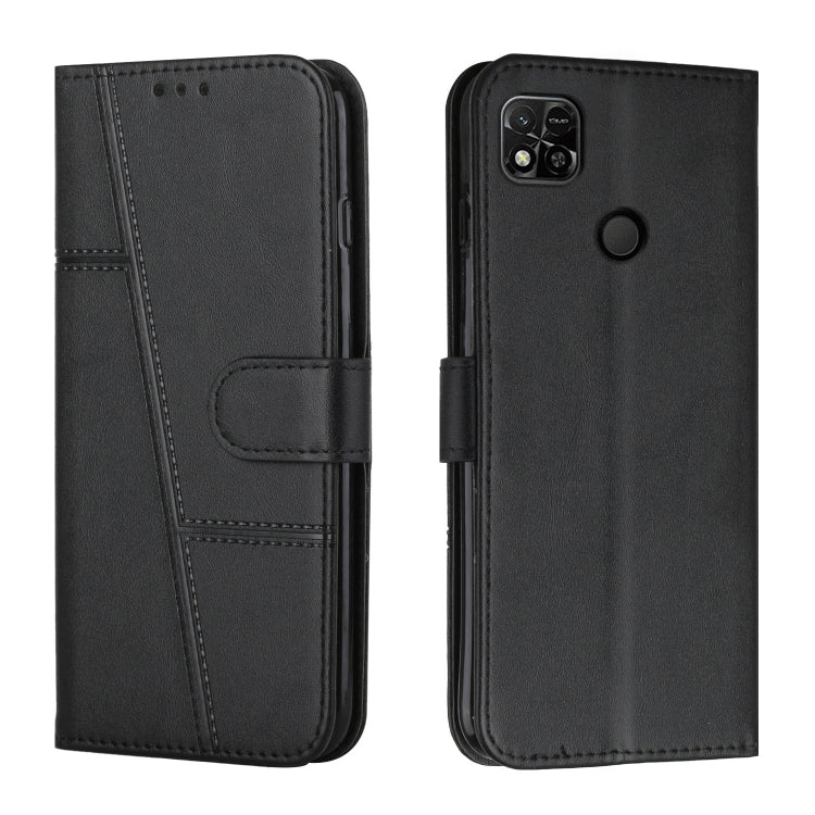 Custodia per telefono in pelle con fibbia in pelle di vitello cucita, For Motorola Moto G22, For Xiaomi Redmi 10 5G/Redmi Note 11E, For Xiaomi Redmi 10A/Poco C31/Redmi 9C, For Samsung Galaxy M23 5G/ Galaxy F23 Japan