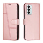 Custodia per telefono in pelle con fibbia in pelle di vitello cucita, For Motorola Moto G22, For Xiaomi Redmi 10 5G/Redmi Note 11E, For Xiaomi Redmi 10A/Poco C31/Redmi 9C, For Samsung Galaxy M23 5G/ Galaxy F23 Japan