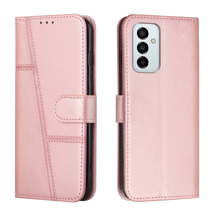 Custodia per telefono in pelle con fibbia in pelle di vitello cucita, For Motorola Moto G22, For Xiaomi Redmi 10 5G/Redmi Note 11E, For Xiaomi Redmi 10A/Poco C31/Redmi 9C, For Samsung Galaxy M23 5G/ Galaxy F23 Japan