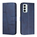 Custodia per telefono in pelle con fibbia in pelle di vitello cucita, For Motorola Moto G22, For Xiaomi Redmi 10 5G/Redmi Note 11E, For Xiaomi Redmi 10A/Poco C31/Redmi 9C, For Samsung Galaxy M23 5G/ Galaxy F23 Japan