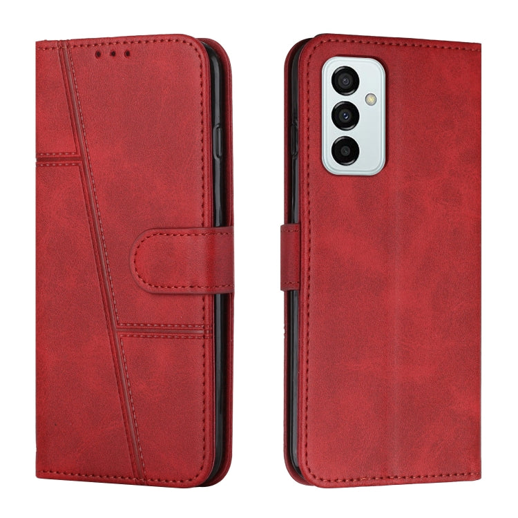 Custodia per telefono in pelle con fibbia in pelle di vitello cucita, For Motorola Moto G22, For Xiaomi Redmi 10 5G/Redmi Note 11E, For Xiaomi Redmi 10A/Poco C31/Redmi 9C, For Samsung Galaxy M23 5G/ Galaxy F23 Japan