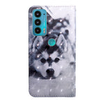 Custodia per telefono in pelle con motivo dipinto 3D, For Motorola Moto E20 / E30 / E40, For Motorola Moto E32
