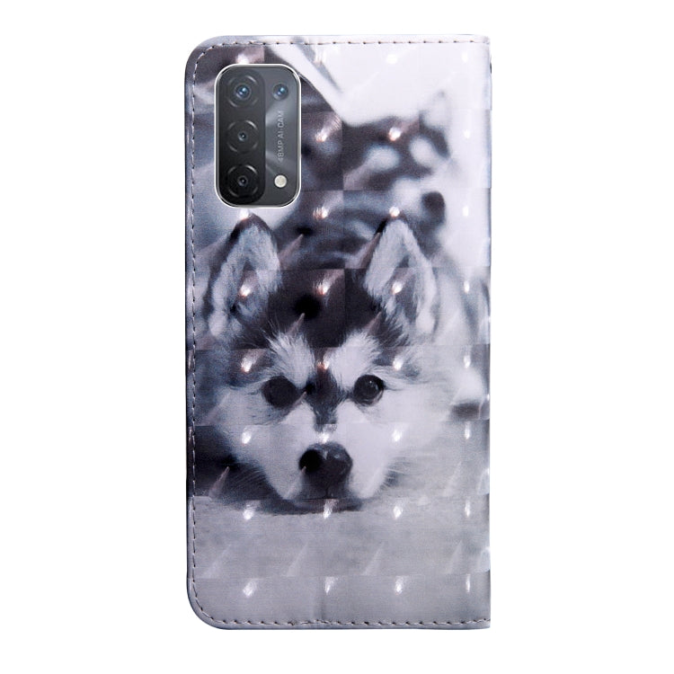 Custodia per telefono in pelle con motivo dipinto 3D, For OPPO A54 5G / A74 5G, For OPPO A94 5G / A95 5G
