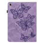 Custodia per tablet in pelle flip orizzontale con motivo a farfalla in rilievo, For Lenovo M10 Plus 10.6 3rd Gen 2022