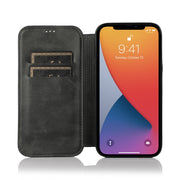 Custodia per telefono in pelle con ventosa magnetica Knight, For iPhone 13 mini, For iPhone 13, For iPhone 13 Pro, For iPhone 13 Pro Max