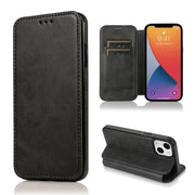 Custodia per telefono in pelle con ventosa magnetica Knight, For iPhone 13 mini, For iPhone 13, For iPhone 13 Pro, For iPhone 13 Pro Max