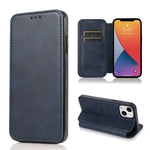 Custodia portafoglio in pelle con ventosa magnetica per iPhone 13