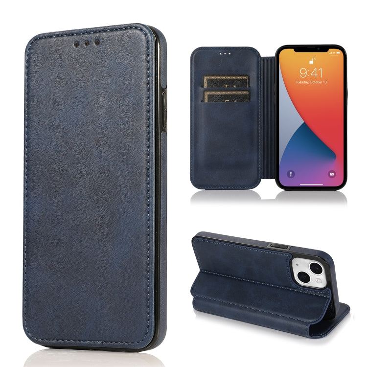 Custodia portafoglio in pelle con ventosa magnetica per iPhone 13