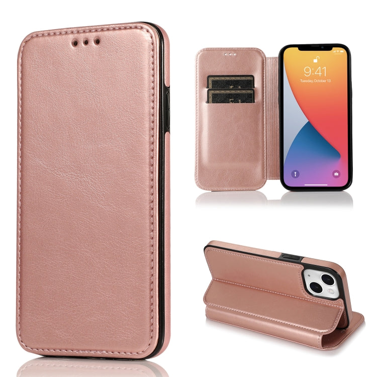 Custodia portafoglio in pelle con ventosa magnetica per iPhone 13