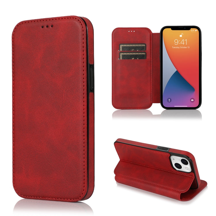Custodia portafoglio in pelle con ventosa magnetica per iPhone 13