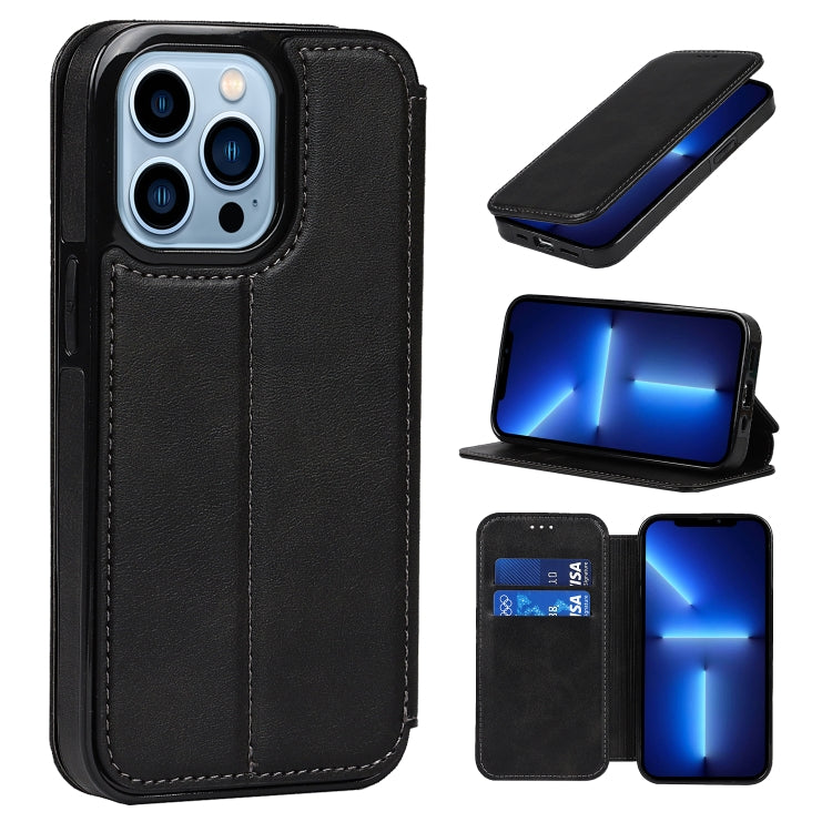 Custodia portafoglio in pelle con ventosa magnetica per iPhone 13