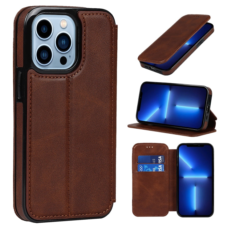 Custodia portafoglio in pelle con ventosa magnetica per iPhone 13