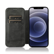 Custodia per telefono in pelle con ventosa magnetica Knight, For iPhone 12 mini, For iPhone 12 / 12 Pro, For iPhone 12 Pro Max, For iPhone 11