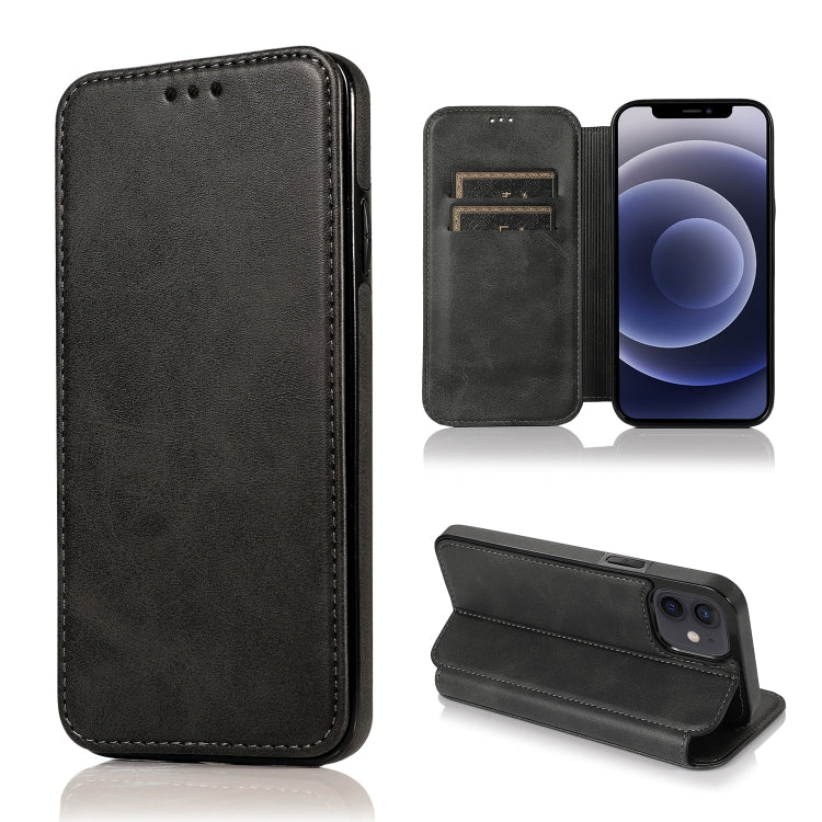 Custodia per telefono in pelle con ventosa magnetica Knight, For iPhone 12 mini, For iPhone 12 / 12 Pro, For iPhone 12 Pro Max, For iPhone 11