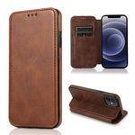 Custodia portafoglio in pelle con ventosa magnetica per iPhone