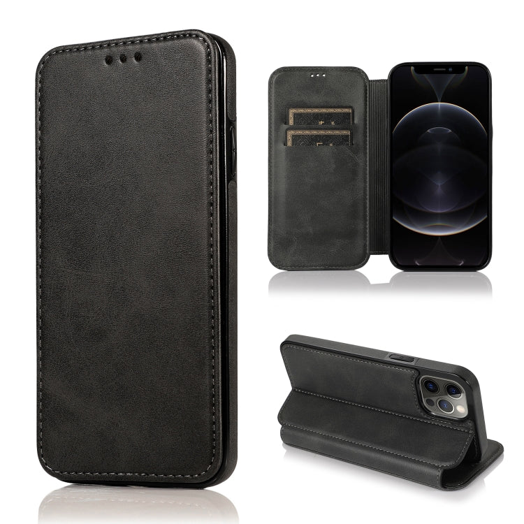 Custodia portafoglio in pelle con ventosa magnetica per iPhone