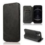 Custodia portafoglio in pelle con ventosa magnetica per iPhone
