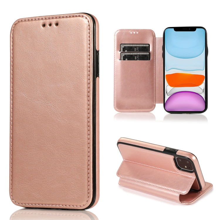 Custodia portafoglio in pelle con ventosa magnetica per iPhone