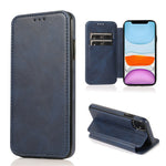 Custodia portafoglio in pelle con ventosa magnetica per iPhone