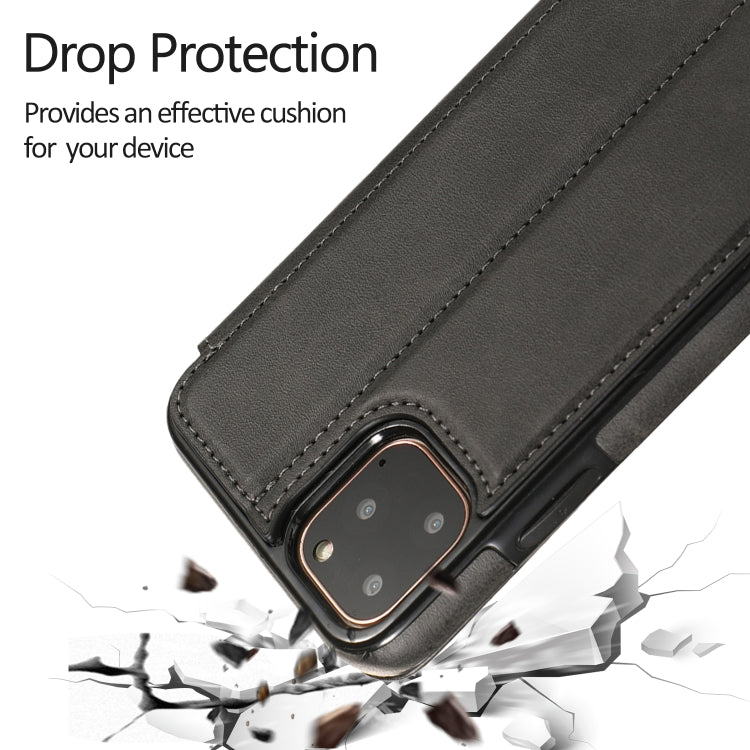 Custodia portafoglio in pelle con ventosa magnetica per iPhone XR