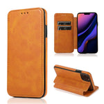 Custodia portafoglio in pelle con ventosa magnetica per iPhone XR