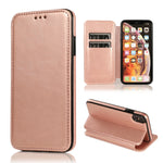 Custodia portafoglio in pelle con ventosa magnetica per iPhone XR
