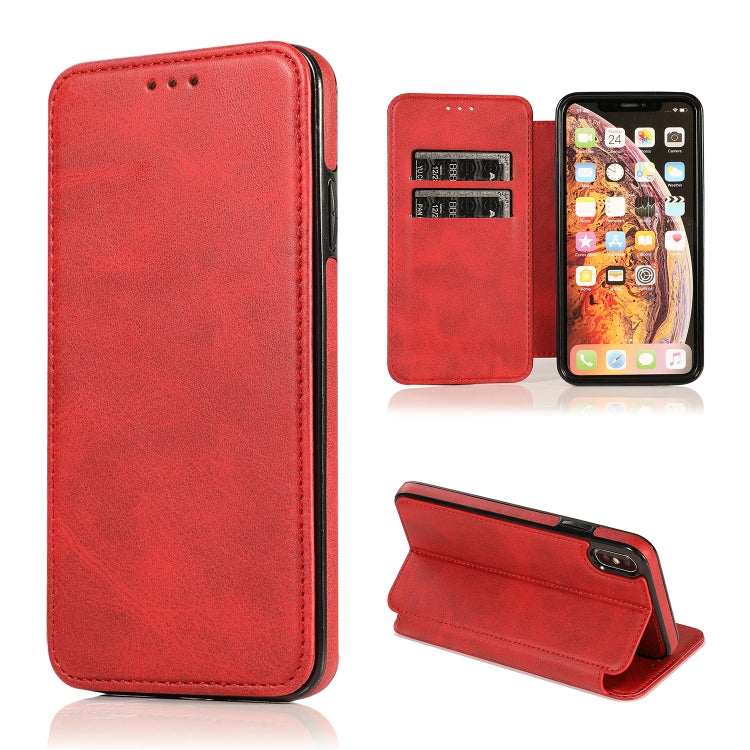 Custodia portafoglio in pelle con ventosa magnetica per iPhone XR