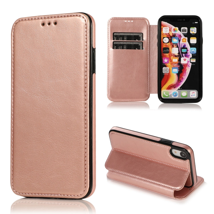 Custodia portafoglio in pelle con ventosa magnetica per iPhone XR