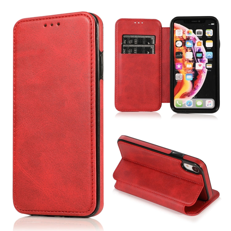Custodia portafoglio in pelle con ventosa magnetica per iPhone XR