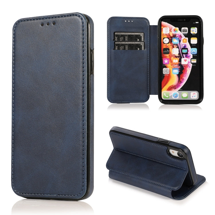 Custodia portafoglio in pelle con ventosa magnetica per iPhone XR