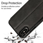 Custodia portafoglio in pelle con ventosa magnetica per iPhone