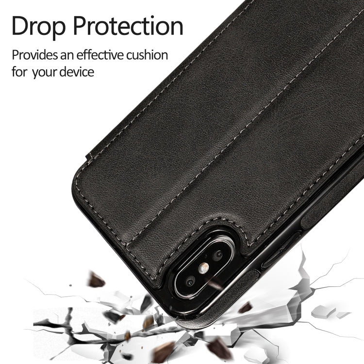 Custodia portafoglio in pelle con ventosa magnetica per iPhone