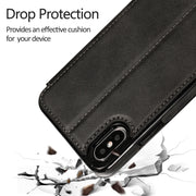 Custodia per telefono in pelle con ventosa magnetica Knight, For iPhone XS Max, For iPhone SE 2022 / SE 2020 / 7 / 8, For iPhone 7 Plus / 8 Plus