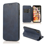 Custodia portafoglio in pelle con ventosa magnetica per iPhone