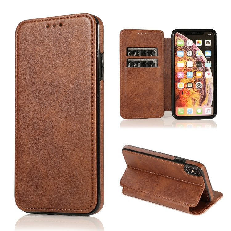 Custodia portafoglio in pelle con ventosa magnetica per iPhone