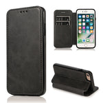 Custodia portafoglio in pelle con ventosa magnetica per iPhone