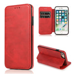 Custodia portafoglio in pelle con ventosa magnetica per iPhone