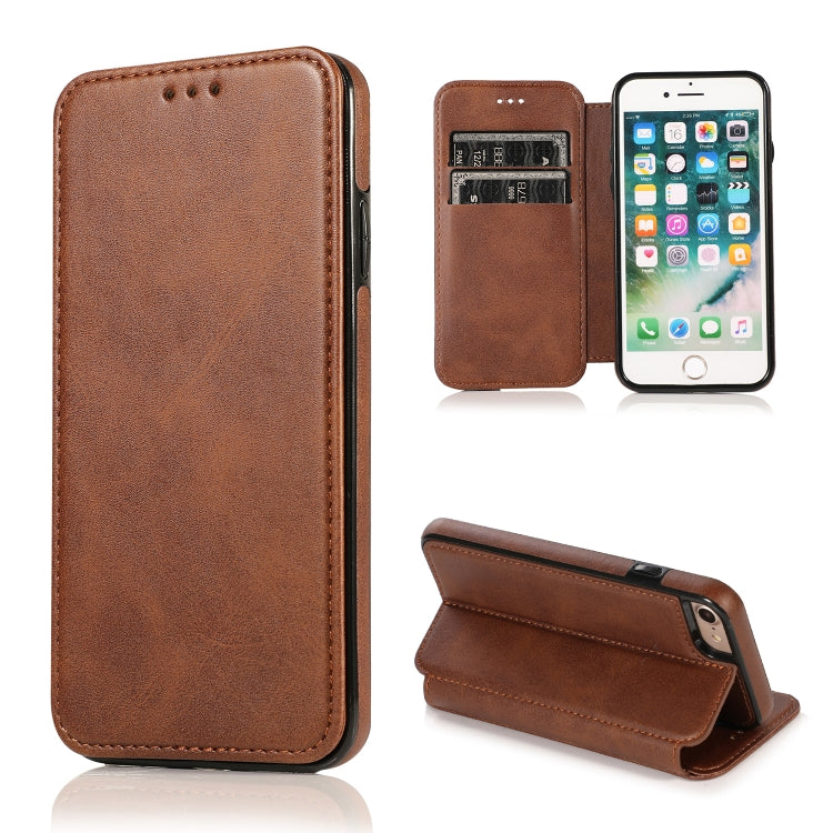 Custodia portafoglio in pelle con ventosa magnetica per iPhone