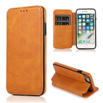 Custodia portafoglio in pelle con ventosa magnetica per iPhone