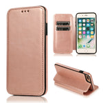 Custodia portafoglio in pelle con ventosa magnetica per iPhone