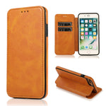 Custodia portafoglio in pelle con ventosa magnetica per iPhone