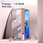 Custodia per telefono con cerniera galvanica con stilo, For Huawei Mate X2, For Honor Magic V, For Samsung Galaxy Z Fold2 5G, For Xiaomi Mi Mix Fold, For Samsung Galaxy Z Fold2 5G with Film