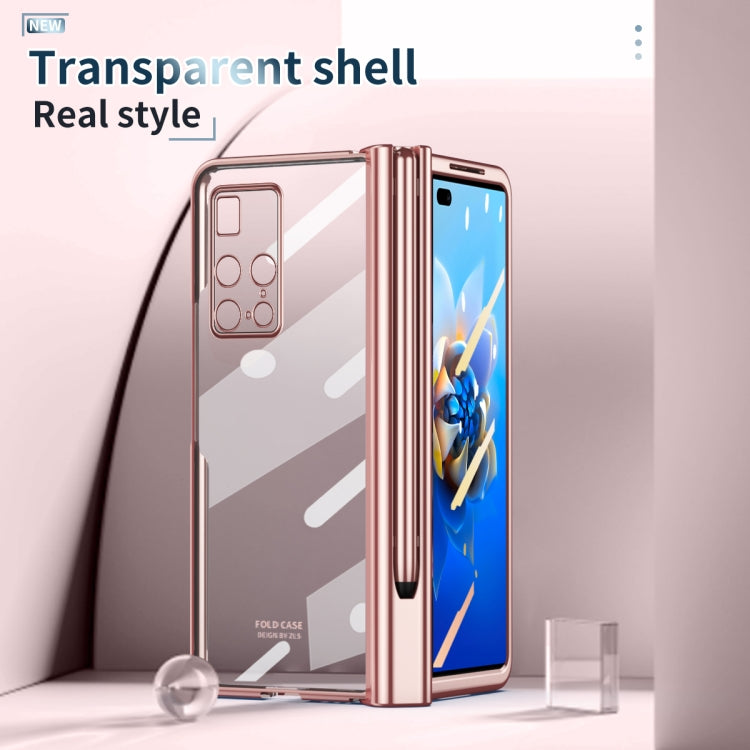 Custodia per telefono con cerniera galvanica con stilo, For Huawei Mate X2, For Honor Magic V, For Samsung Galaxy Z Fold2 5G, For Xiaomi Mi Mix Fold, For Samsung Galaxy Z Fold2 5G with Film